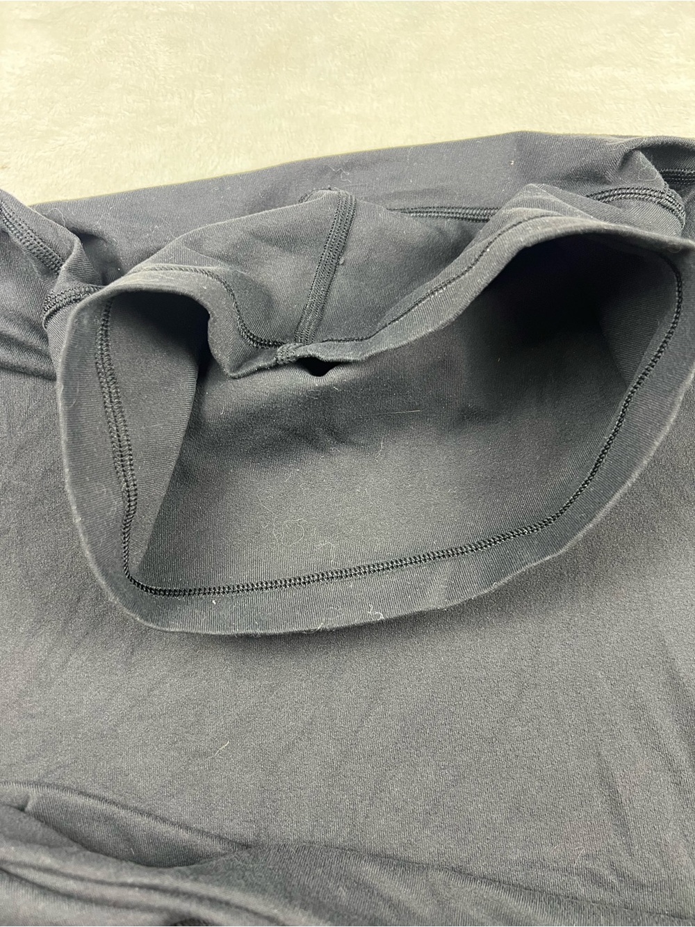 Lululemon Ready To Rulu Fleece Pullover Mock Neck Heathered Black Size 12 - Picture 7 of 7